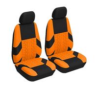 BESULEN Fundas de Asiento Delantero de automóvil, 2 Protectores de Asiento de Cubo de poliéster, Suaves y Transpirables, Cojines de Asiento Deportivos, Accesorios Interiores de