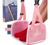 Beswalt - Hamaca portátil para pies de avión para viajes en avión con espuma viscoelástica y tablero duro para evitar que los pies o se enganchen las piernas, artículos esenciales para viajes en avión