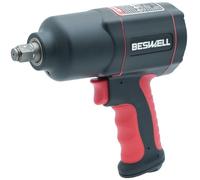 Beswell-BW-112BN-llave de impacto neumática - máx. Par de aflojamiento 1600 Nm, de 12,5 mm (1/2 pulgada) - llave neumática de baja vibración para apretar y aflojar tornillos-2 años de garantía
