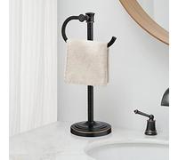 BESy Soporte de Bronce aceitado de 14 Pulgadas, toallero de Mano, Barra de Toalla de baño, tocador, encimera, toallero, Soporte de Acero Inoxidable, Accesorios de Hardware