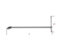 Beta 009100850-910/40-Mango Articulado Macho 3/8" En T