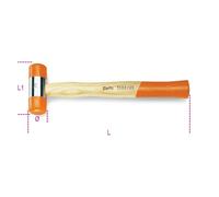 Beta 1390 35 - Mazo de cabeza intercambiable de plástico mango de madera