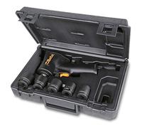Beta 1927XM/K5 - Surtido de una llave de impacto reversible compacta y cinco llaves de vaso de impacto, en maletín der plástico