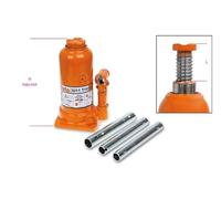 Beta 3011/T 2 - Elevador hidráulico de botellas de 2 toneladas con palanca de 3 anillos, válvula de seguridad de sobrecarga y extensión de pistón ajustable