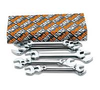 Beta Tools Juego de llaves fijas 55/S12, 12 llaves, dos bocas abiertas (art. 55)
