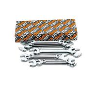 Beta Tools Juego de 8 llaves fijas 55/S8 de dos bocas abiertas (art. 55)