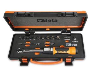 Beta 666/C2 - Llave dinamométrica de acción rápida Zero-Reset en caja con vasos y extensiones