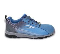 Beta 7316NB 35 Active - Zapatos de malla de alta transpiración y ante con soporte de estabilidad en el talón, puntera polimérica, suela de poliuretano y plantilla anatómica