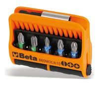 Beta 860MIX/A10 - Juego de 10 puntas con portapuntas magnético, en estuche de bolsillo