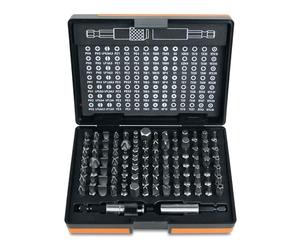 Beta 861/C100 - Juego Profesional de 98 Puntas con 2 Portapuntas, Encaje Hexagonal 1/4", para Atornilladores Manuales, Eléctricos y Neumáticos, en Estuche Resistente