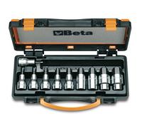 Beta 920PE/C10 - Juego de 10 vasos macho hexagonales (art. 920PE) en caja