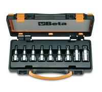 Beta 920TX/C9 - Juego de 9 vasos macho para tornillos con huella Torx (art. 920TX) en caja