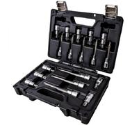Beta - 923E-TX/C18 Juego de 18 llaves de vaso para tornillos con huella Torx(R) en una cómoda y práctica caja de plástico, ideales para el mantenimiento general