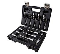 Beta 923E-TX/C18 - Surtido de 18 llaves de vaso macho para tornillos con perfil Torx, en maletín de plástico