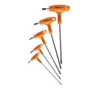 Beta 96T/S5P - Juego de 5 llaves macho hexagonales acodadas con mango