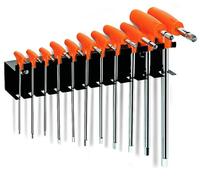 Beta 96T/SP11 - Juego de 11 llaves macho hexagonales acodadas con mango (art. 96T) con soporte