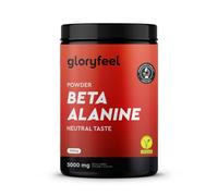 Beta Alanina en polvo 1000g - 5000mg por porción - Pre Workout para 7 meses - Aminoácido vegano en alta dosis - Beta Alanina +99% Pura, sin aditivos y sabor neutro - Calidad probada en laboratorio