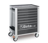 BETA - BW C24S 8/G-Plus Cajonera para Herramientas móvil con 8 cajones, encimera termoplástica - Gris