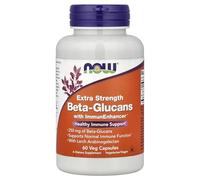 Now Foods Beta-Glucanos con Inmunoestimulante, Extra Fuerte - 60 Cápsulas Vegetales