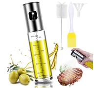 BETA NOBLE Pulverizador de aceite reforzado para cocinar, botella pulverizadora de aceite, spray de aceite para cocinar, rociador de aceite de oliva para ensalada, barbacoa, hornear en la cocina