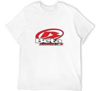 Beta Racing Men T Shirt Enduro Motocross Short Sleeve Maillot Hombre Moto Downhill FF Road Mountain Cycling Top Tees White XL