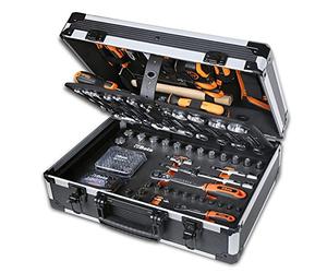 Beta Tools Beta 2056E/I-20 Herramientas, Maleta Porta Herramientas, Destornilladores, Combinados, Brújula, Juego de Llaves hexagonales