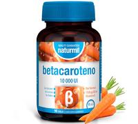 Betacaroteno 10000 UI con Vitamina A y Vitamina E Natural - Contribuye al Mantenimiento de la Piel Normal y la Visión Normal - Rutina de Belleza Diaria - 90 Perlas - Naturmil - DietMed