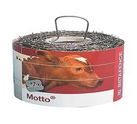 Betafence 158010 Alambre de púas galvanizado Motto, 100 metros