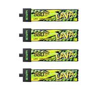 BETAFPV 4pcs Lava II 1S 580mAh LiHV Battery 3.8V 95C with BT2.0 Connector