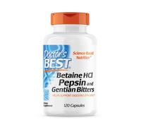 Betaína HCl Pepsina y Genciana Amarga - 120 cápsulas