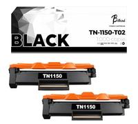 Betaink 2 Tóner TN-1150 compatibles para Brother HL-L1240W HL-L1242W HL-L1242WXL, DCP-L1640W DCP-L1642W DCP-L1660W - CON CHIP - 1000 páginas por tóner - Negro