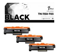 Betaink 3 Toner TN-1150 compatible para Brother HL-L1240W HL-L1242W HL-L1242WXL, DCP-L1640W DCP-L1642W DCP-L1660W - CON CHIP - 1000 páginas por tóner - Negro