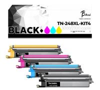Betaink 4 Tóner TN-248XL KIT4 compatibles para Brother HL-L3220CW HL-L3240CDW, DCP-L3520CDW DCP-L3560CDW, MFC-L3740CDW MFC-L3760CDW - CON CHIP - 3000/2300 páginas - CMYK