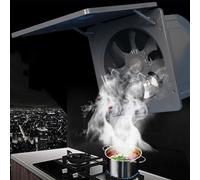 BETAM 300mm Extractor Cocina,Metal Extractor de baño,Diseño de Salida de Aire Curva,1850 m³/h Ventilador Extractor de Aire, para Hogar,Garaje Ventiladores para Pared,Fácil de Limpiar