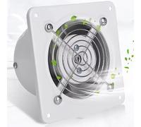 BETAM Ventilador Extractor De Aire 120Mm,Ventilador Industrial con Válvula De Retención,Extractor Cocina Metálica,Motor De Cobre Puro,para Baño,Garaje,Oficina Rejillas Dextractor,450 M³/H