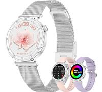 Betatree Reloj Inteligente Mujer Redondo, 1,19" Amoled Smartwatch Mujer con Llamadas Bluetooth, 110+ Modos Deportivos Podómetro, Android iOS Smart Watch, Monitor de Sueño/SpO2, IP67 Impermeable Reloj