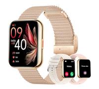 Betatree Reloj inteligente para mujer con llamadas y WhatsApp/Vocal, reloj digital de 1,85', con monitor de ritmo cardíaco, monitor de sueño/SpO2/podómetro, 110 + deportivo Smart Watch Android iOS