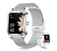 Betatree Reloj inteligente para mujer, reloj inteligente de 1,6 pulgadas con llamadas Bluetooth, rastreador de fitness con 19 modos deportivos, frecuencia cardíaca, monitor de sueño, podómetro