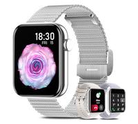 Betatree Reloj inteligente Smartwatch para mujer y hombre, reloj inteligente de 1,85'' con llamadas y respuesta Bluetooth, reloj digital de fitness con 19 modos deportivos con frecuencia cardíaca/SpO2