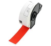 BETCKEY - 1 Rollo de DK-11201 Etiquetas Precortadas de Dirección Estándar Compatible con Brother, 29mm x 90mm, 400 Etiquetas de Color Red para Impresoras de Etiquetas QL