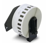 BETCKEY - 1 Rollo DK-22214 Etiquetas Adhesivas, 12mm x 30.48m, 1 Cinta Continua de Papel Térmico para Brother QL Impresoras de Etiquetas