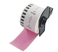 BETCKEY - 1 Rollo DK-22223 Etiquetas de Color (Rosado), 50mm x 30.48m, 1 Cinta Continua de Papel Térmico para Brother QL Impresoras de Etiquetas