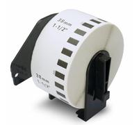 BETCKEY - 1 Rollo DK-22225 Etiquetas Adhesivas, 38mm x 30.48m, 1 Cinta Continua de Papel Térmico para Brother QL Impresoras de Etiquetas