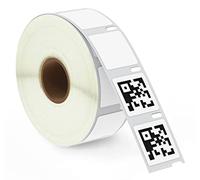 BETCKEY - 1 Rollo S0929120 Etiquetas Adhesivas, 25mm x 25mm, 750 Etiquetas Multiusos Pequeñas para LabelWriter 450, 4XL, No se aplica 550 o 5XL