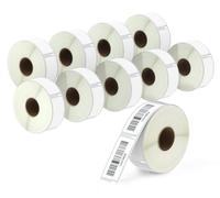 BETCKEY - 10 Rollos 11352 Etiquetas Adhesivas Compatible con DYMO S0722520, 25mm x 54mm, 5000 Etiquetas Grandes de Dirección del Remitente para LabelWriter 450, 4XL, No se aplica 550 o 5XL