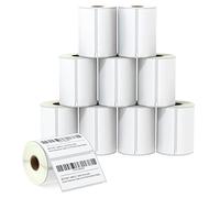 BETCKEY - 10 Rollos S0947420 Etiquetas Adhesivas, 102mm x 59mm, 5750 Etiquetas Grandes de Envío para LabelWriter 4XL, No se aplica 550 o 5XL