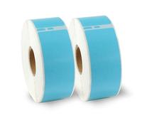 BETCKEY - 2 Rollos Grandes 99010 Etiquetas de Color(Azul) Compatible con DYMO S0722370, 28mm x 89mm, 700 Etiquetas de Dirección para LabelWriter 450, 4XL, No se aplica 550 o 5XL