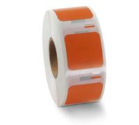 BETCKEY - 2 Rollos S0929120 Etiquetas de Color(Naranja), 25mm x 25mm, 1500 Etiquetas Multiusos Pequeñas para LabelWriter 450, 4XL, No se aplica 550 o 5XL