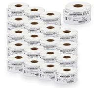 BETCKEY - 20 Rollos 11356 Etiquetas Adhesivas Compatible con DYMO S0722560, 41mm x 89mm, 6000 Etiquetas de Tarjeta de Identificación Pequeñas para LabelWriter 450, 4XL, No se aplica 550 o 5XL