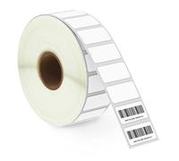 BETCKEY - 25mm x 13mm(1 in x 0,5 in) Perforadas Etiquetas Térmicas Pequeñas Compatible con impresoras Zebra y otras [1 Rolle/2430 Etiquetas]
